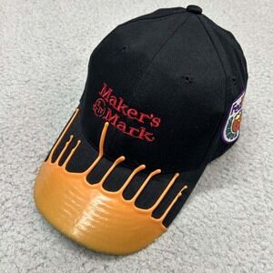 Makers Mark Hat One Size Baseball Cap Wax Dipped Fed Ex Orange Bowl